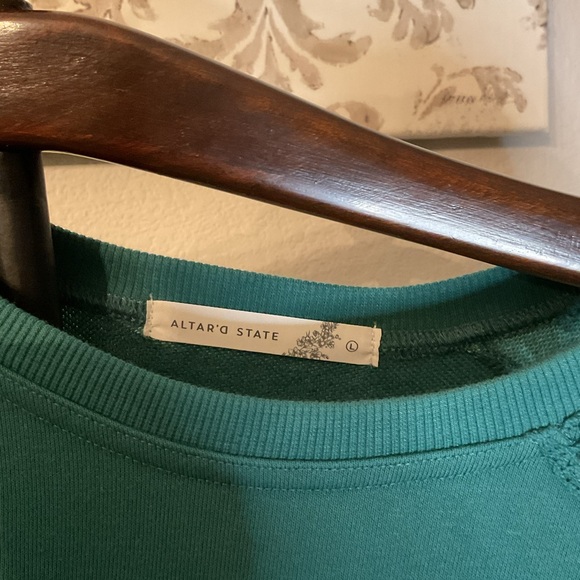 Altar'd State Forest Green Sweatshirt - Picture 5 of 7